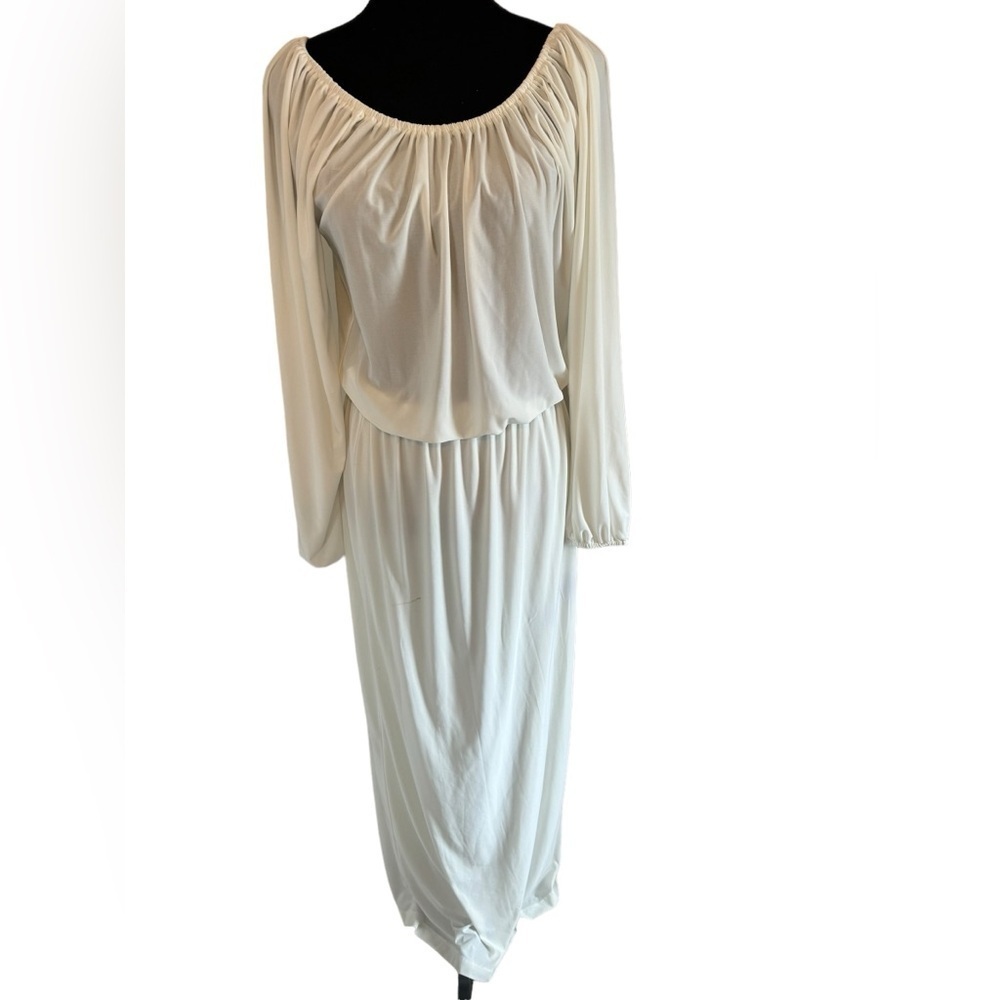 Curations peasant  style maxi dress super stretchy sz S like new